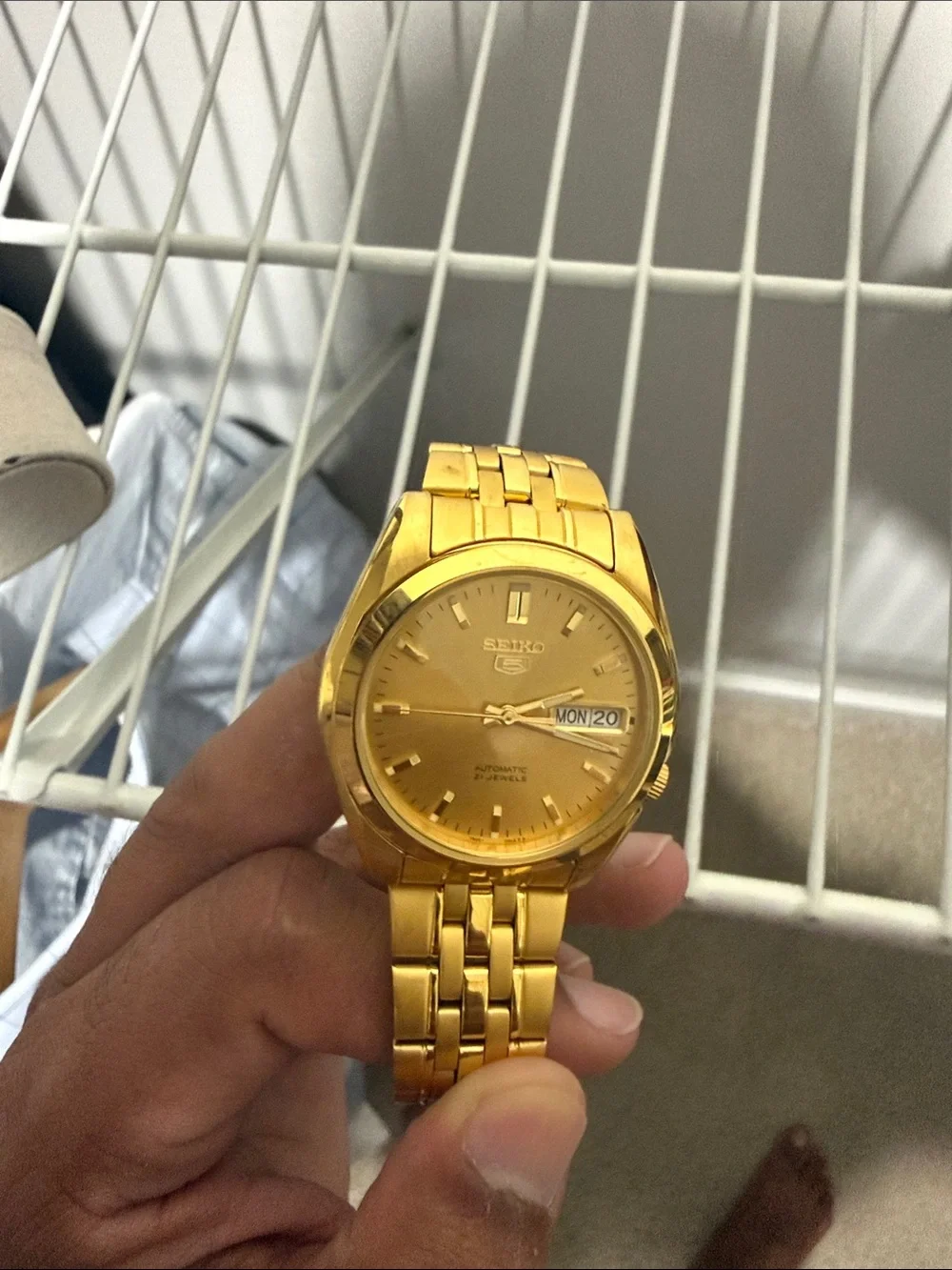 Men's Gold-Tone Stainless Steel Dress Watch - Gold